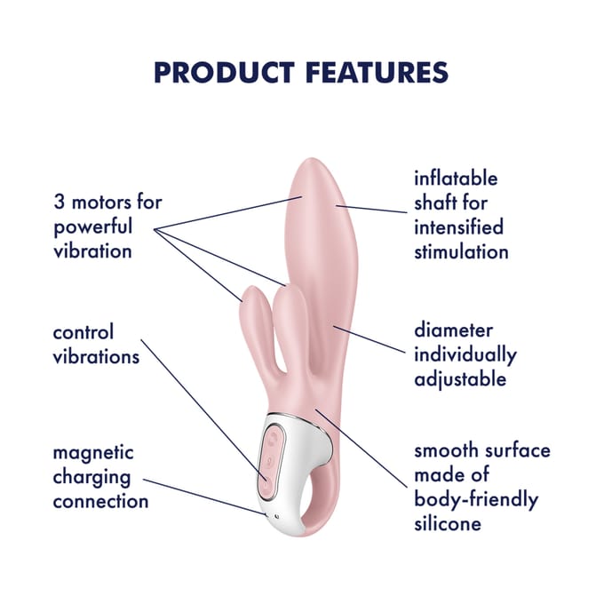 Satisfyer 'Air Pump Bunny 3', 21 cm