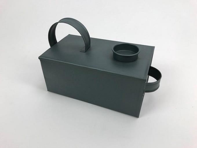 Kandelaars - match candle holder | t.light |bleu grey| 22x10x12cm | 40mm
