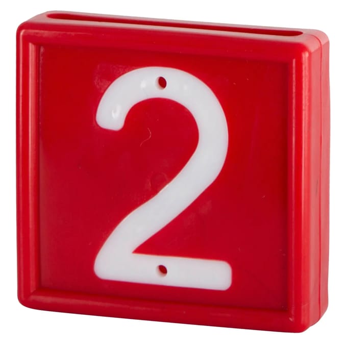 Genummerde markeerkraag om op de armband te schuiven Kerbl N°2 (x10)