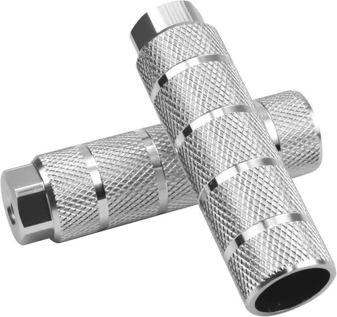 Fiets Pinnen - Voetsteunen - Extra Grip - Antislip Design - 110 mm - Zilver