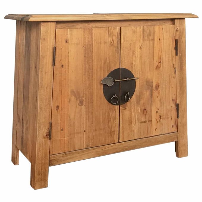 vidaXL - Wastafelkast - 70x32x63 - cm - massief - grenenhout
