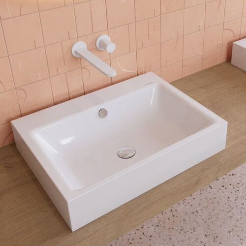 Kaldewei PURO countertop washbasin 3157 without tap hole, 60 cm 900706003001