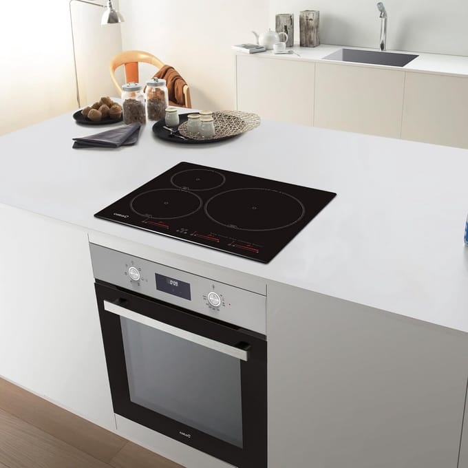 Inbouwinductiekookplaat 60 cm Zwart met Touchbediening en Timer