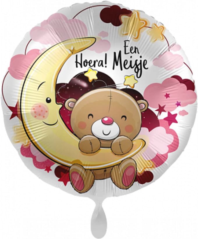 Folieballon - Hoera een Meisje