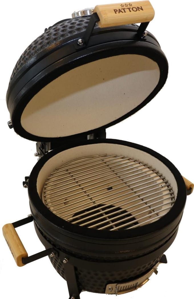 Patton Classic Kamado 16" Table Chef - Medium - Ø34 cm - Matzwart