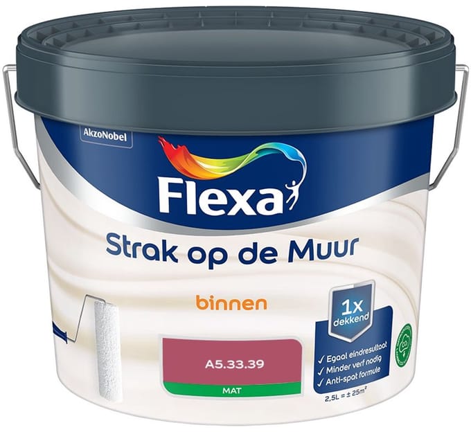 Flexa - Strak Op De Muur Binnen Mat - A5.33.39 - Mengverf - 2,5 L
