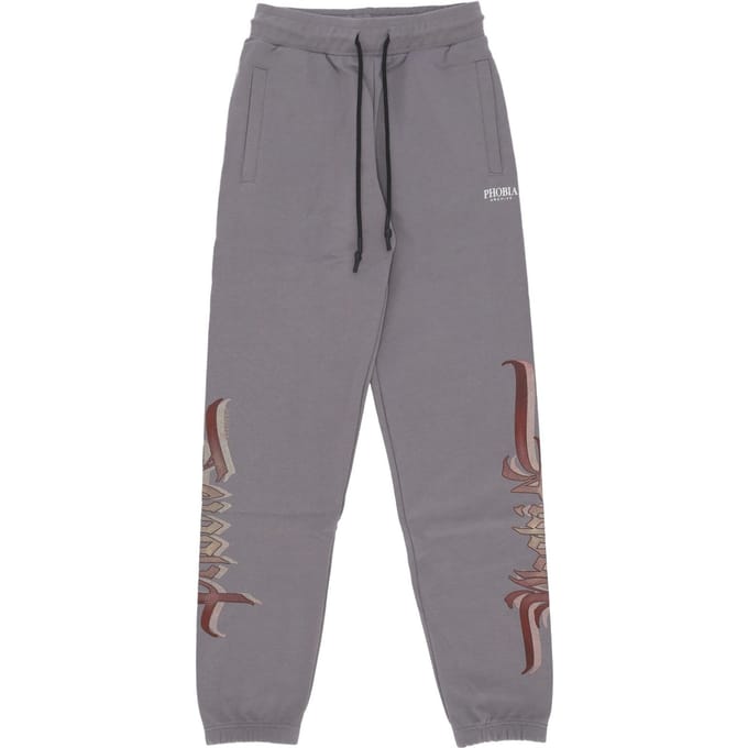 Lichtgewicht trainingsbroek heren gothic sh print broek grijs