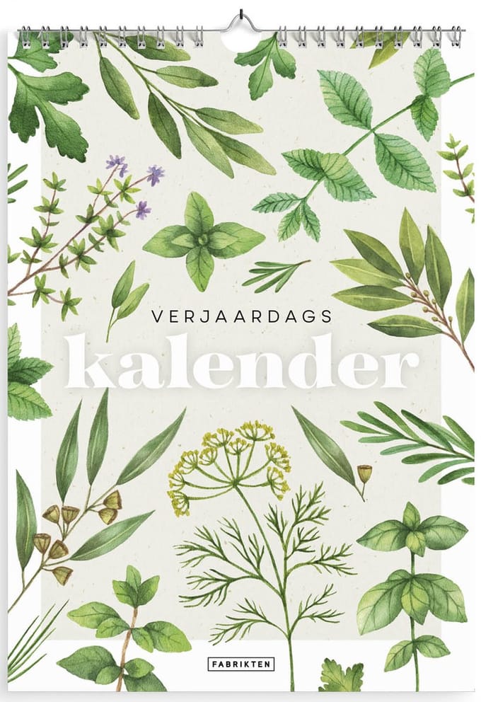 Fabrikten Verjaardagskalender Herbe - A4 - Kruiden