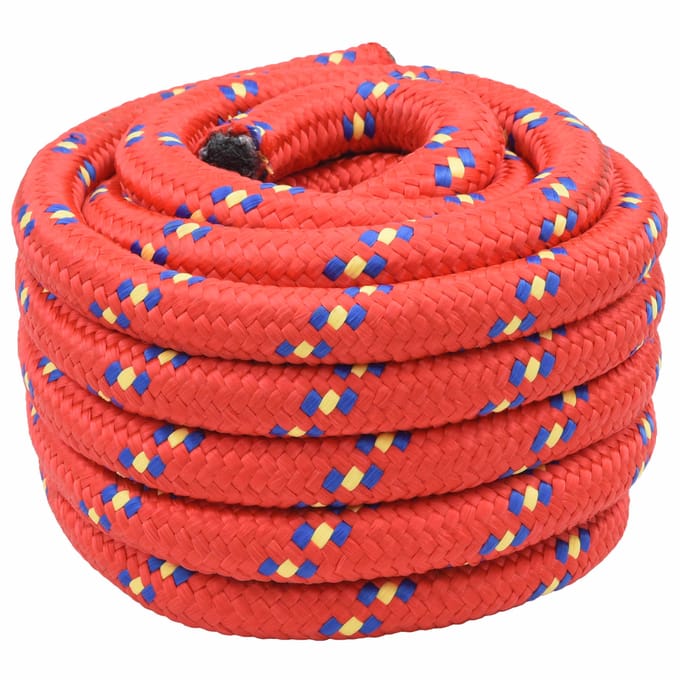 vidaXL - Boottouw - 10 - m - 3 - Rood - PP