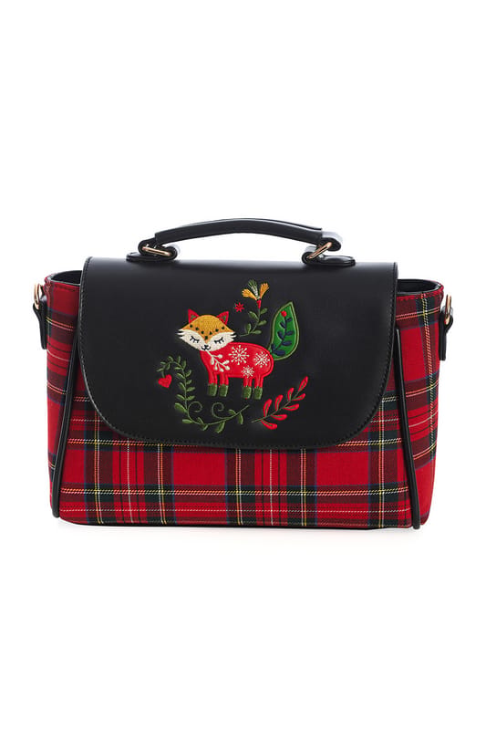 Banned Retro Handtas - Scandi Fox - voor Vrouwen - zwart-multicolour