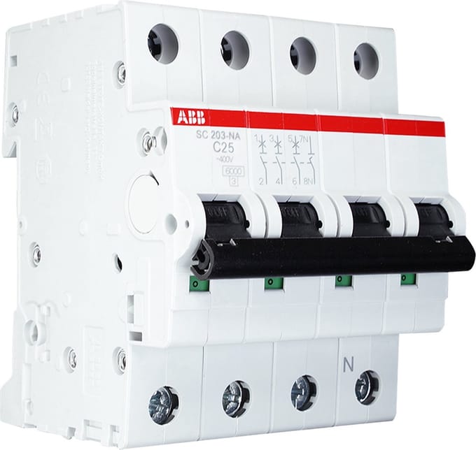 ABB krachtgroep 3 Polig +N C25ampere