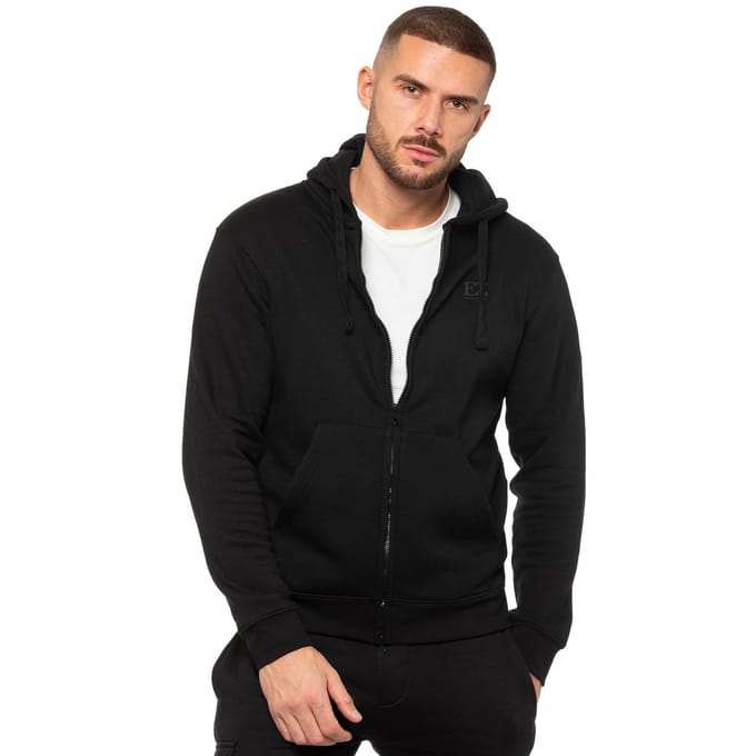Enzo | Heren Zip Hoodie - Zwart