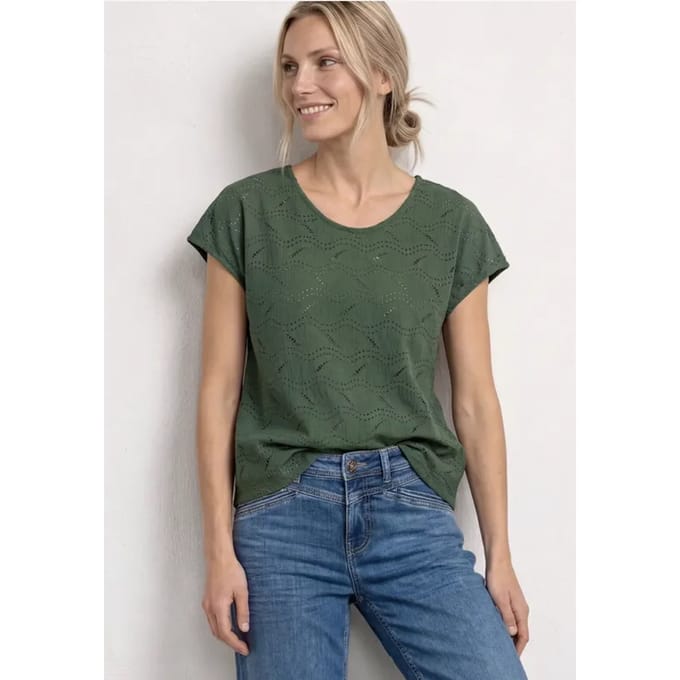 Shirt met gestructureerde mix