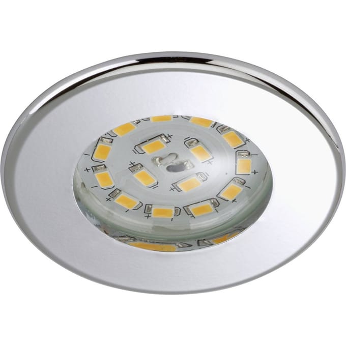 Briloner Efficiënte LED inbouwspot Nikas IP44 chroom