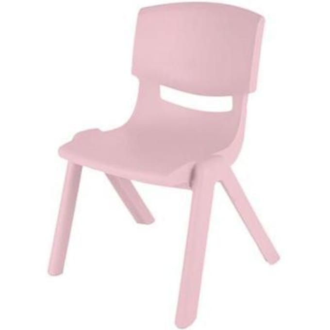 Kinderstoeltje Plastic pastelroze Tafels & Stoelen