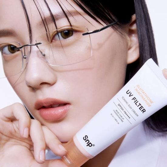 [SNP] Glutathione Niacinamide UV Filter Toning Sun Cream SPF 50+ PA++++ 50ml white
