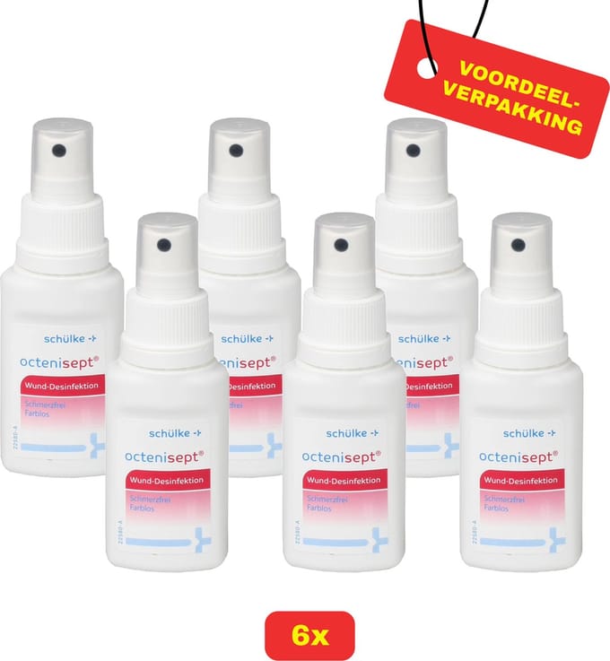 6X Octenisept Wondreiniging - 6x 50ml - Voordeelverpakking!