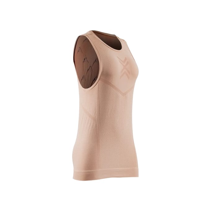 X-Bionic Xceed Run Tanktop Dames Fresh Peach/Dusty Rose - Maat M