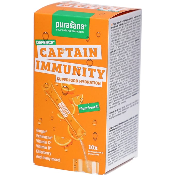 Purasana Hydration Superfoods Captain Immunity 10x4,5 Zakje