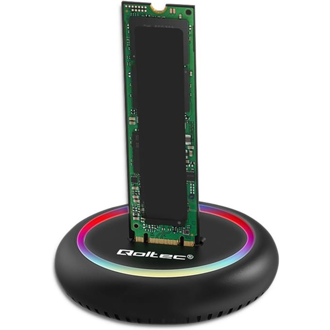 Qoltec M.2 SSD-dockingstation |   NVMe |   SATA |   USB-C |   2 TB
