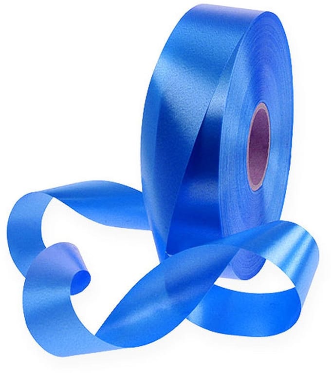 Krullint 30mm 100m blauw