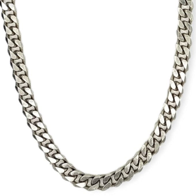 Tesoro Mio Michel - Stoere Grote Ketting – Edelstaal – Gourmet Schakel – L 50 cm, B 0.8 cm
