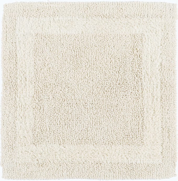 Homescapes douchemat crème 50x50 cm gemaakt van 100% katoen