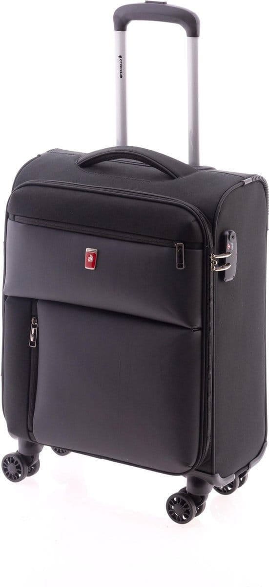 Gladiator Arctic Handbagage Koffer - 55 cm - TSA slot - Zwart
