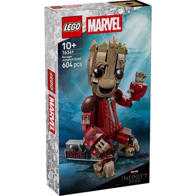 LEGO Marvel Groot in Ravager Jumpsuit - Bouwbaar Superheld Speelgoed voor Kinderen - 76341