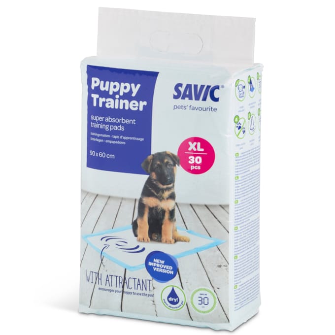 - Dubbelpak XL: L 90 x B 60 cm, 2 x 30 Stuks - Savic Puppy Trainer Pads