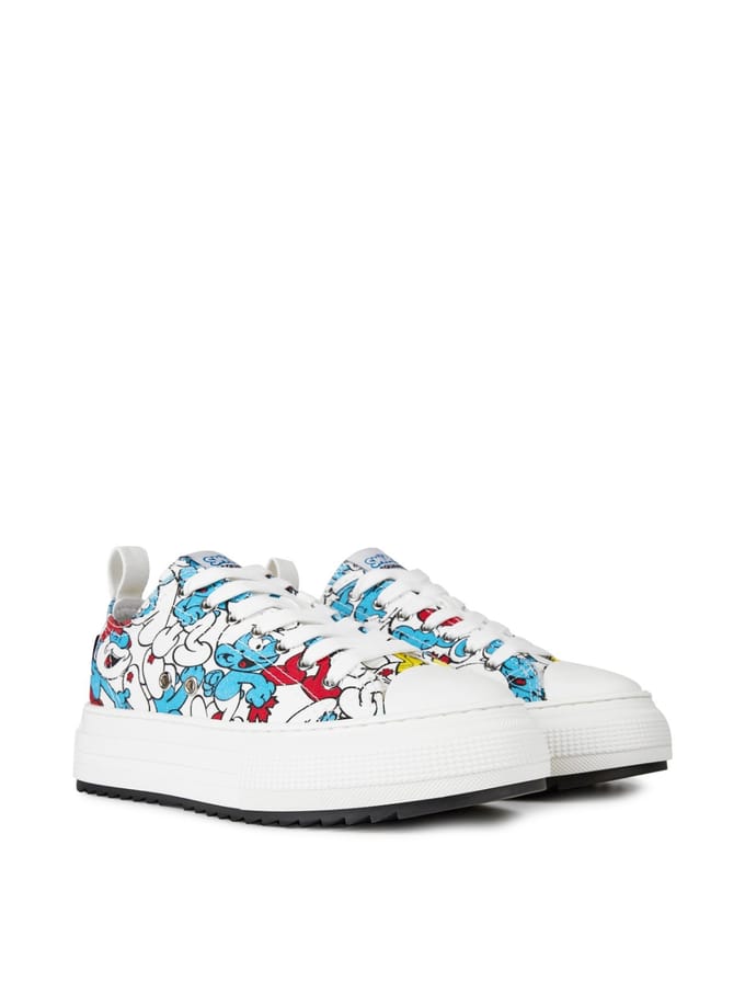 Smurfen lage sneakers