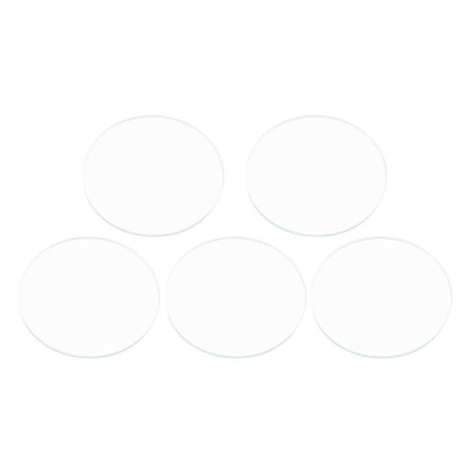 Dailygoody - Horlogeglas Vervangset - 5Pcs Plat Kristal Glas - Ideaal