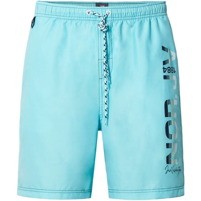 Jan Vanderstorm herren Zwemshort - 09 - blauw - Plus Size