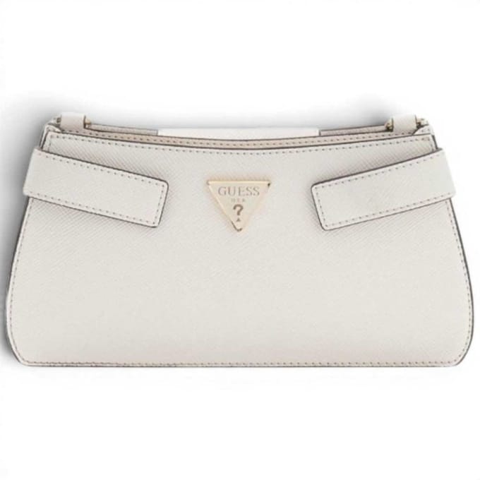 GUESS schoudertas Serenova Mini Crossbody Bag Creme White wit