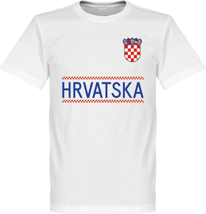 Kroatië Team T-Shirt - Wit - XXL