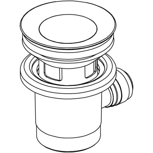 Steinberg drain set 1 1/4 without ball bar 099.9300