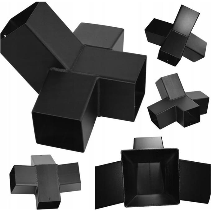Metal Koppelstuk voor Houten Hamakframe - 100x100x2mm