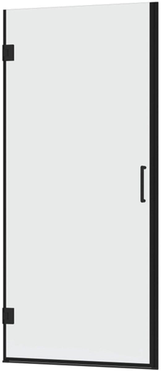 FugaFlow Efficiente Vetro 5000 Douchedeur - 95x200cm - profielloos veiligheidsglas - anti kalk - mat zwart