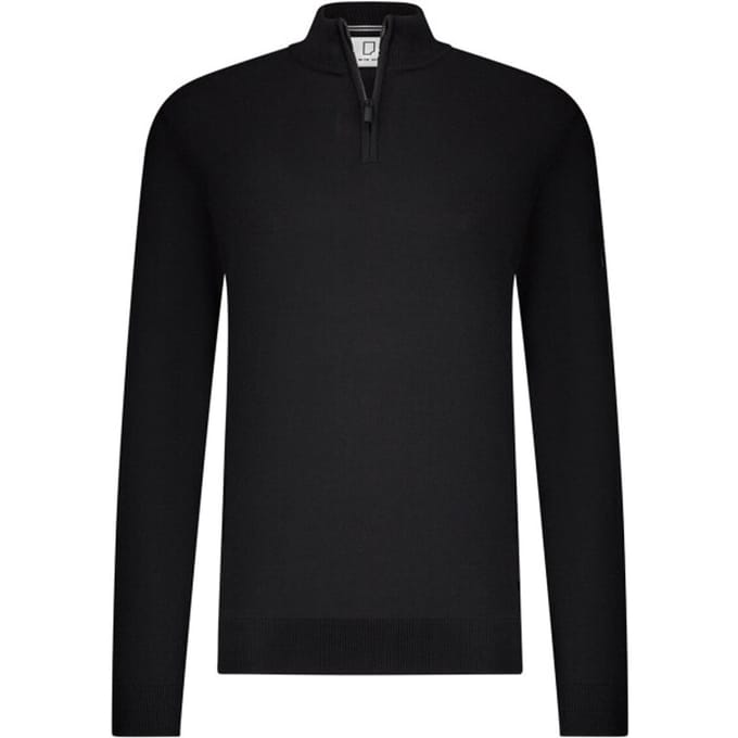 Trui Born With Appetite half zip zwart