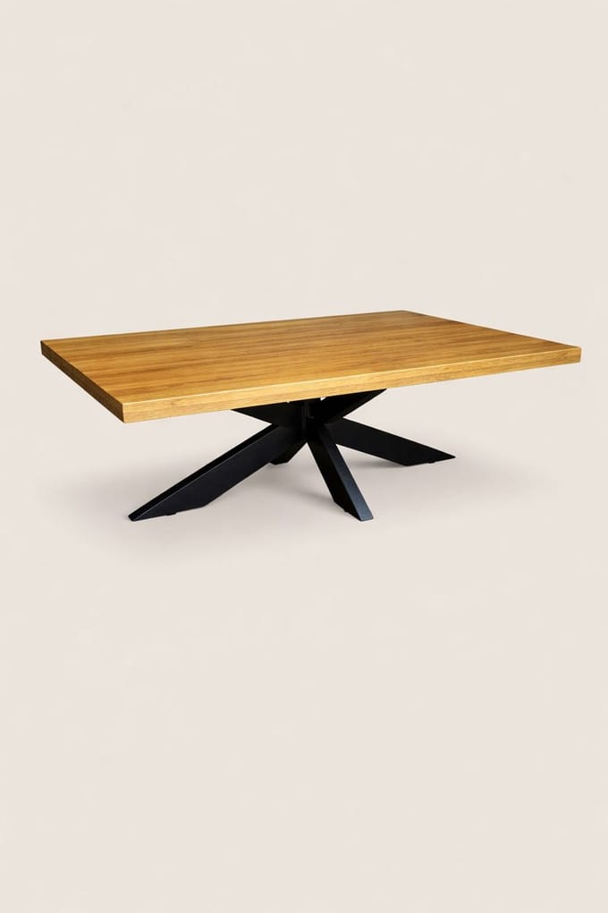 Salontafel 120 cm Mangohout – Rechthoekig – Industrieel