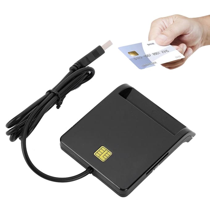 USB2.0 multifunctionele smartcardlezer voor M2 MS Bank ID SIm Geheugen CAC-kaart wit