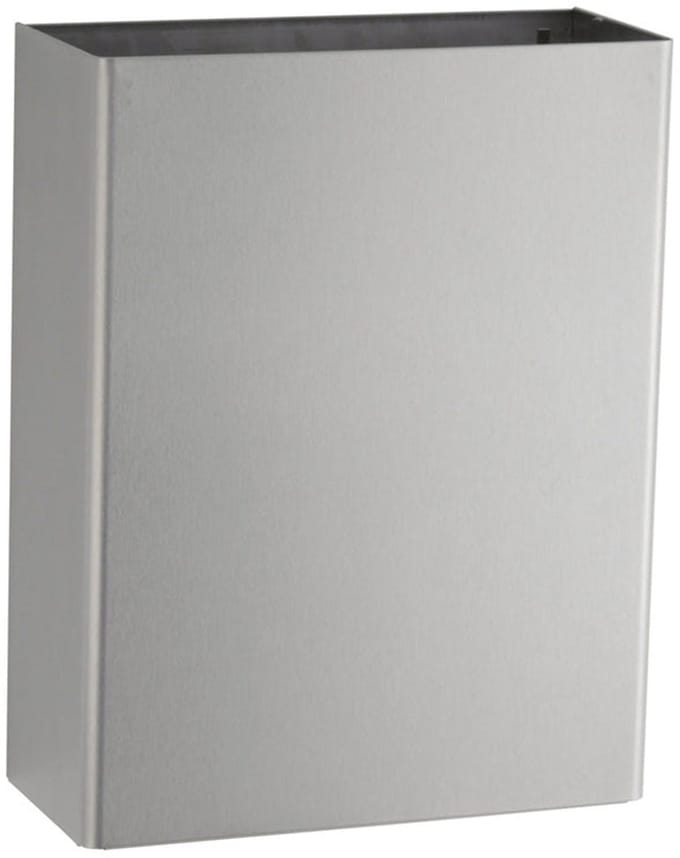 Bobrick B-279 Classic Series roestvrijstalen afvalbak, matte afwerking, 24 liter