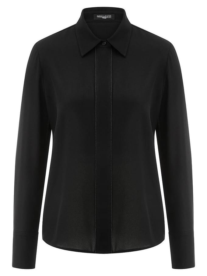 Blouse lange mouwen Van Fadenmeister Berlin zwart
