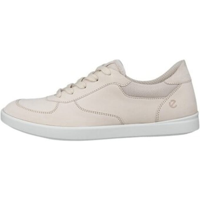 Ecco Leisure Sneakers Beige Leer - Dames