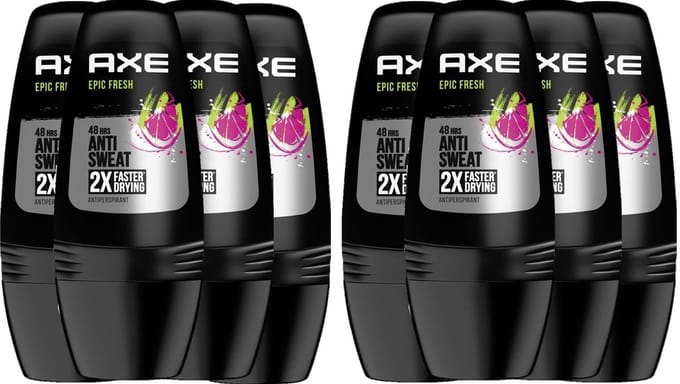 Axe Deo Roller - Epic Fresh - 8 x 50 ml - Voordeelverpakking