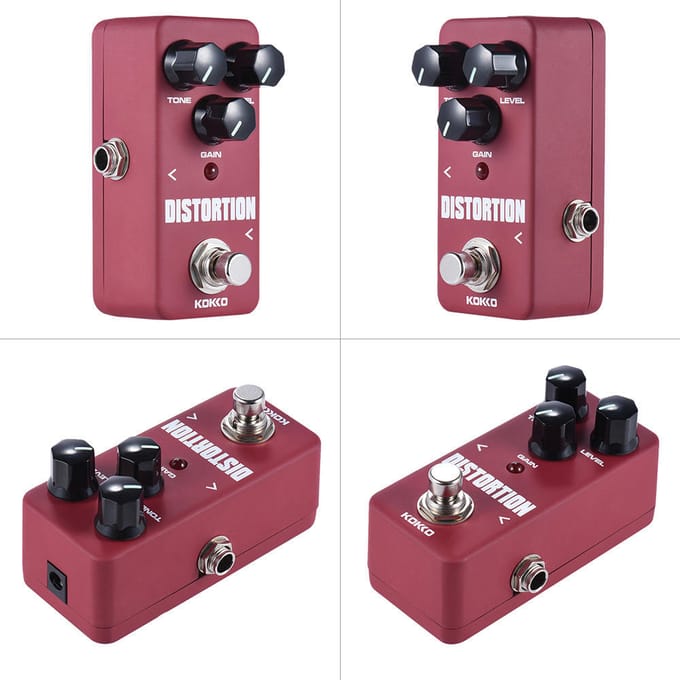 KOKKO FDS2 Mini Distortion Pedaal Draagbaar Gitaar Effectpedaal black