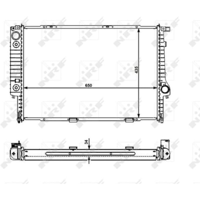 Radiator, motorkoeling NRF 519588