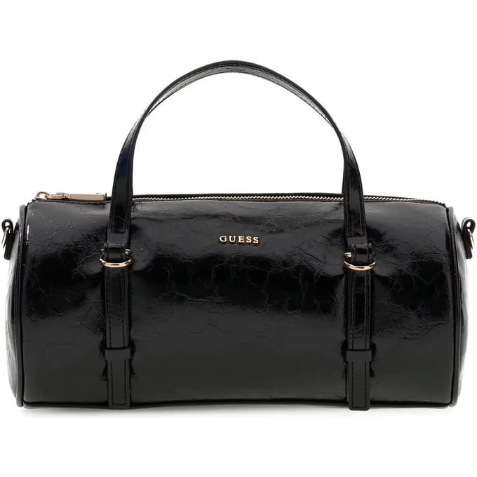 GUESS handtas schoudertas Taylor Mini Barrel Satchel Black zwart