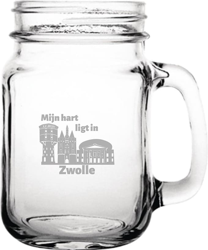 Gegraveerde Drinkglas 45cl Zwolle