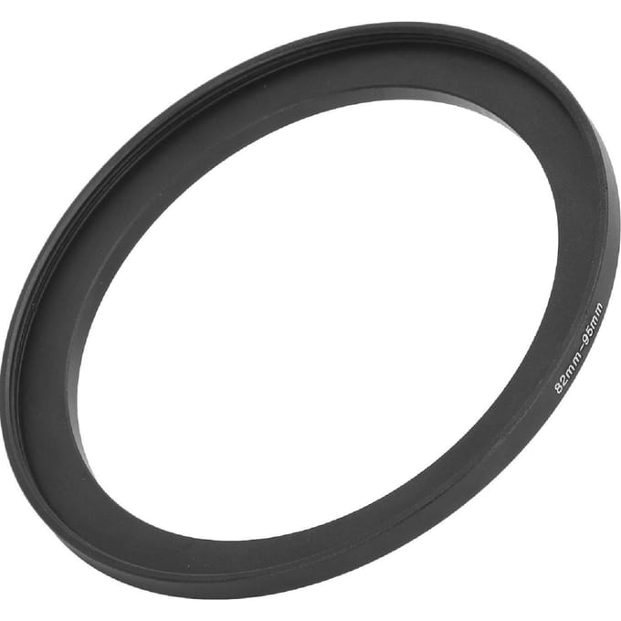 Step Up Camera Lens Adapter Ring Aluminium 82MM naar 95MM Lens Filter Adapter Ring voor Opname black
